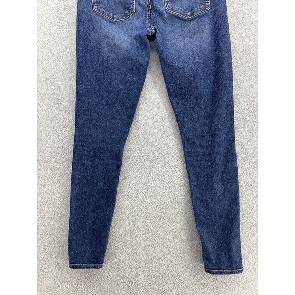 LOFT Ann Taylor Women's Blue Denim Jeans Size 4 Medium Wash Blend Skinny Crop - Picture 6 of 13